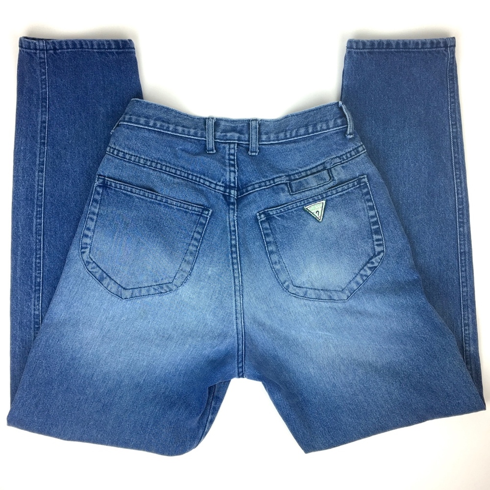 High Waist Green Label Guess Jeans w/ Button Fly - Picture 3 of 7